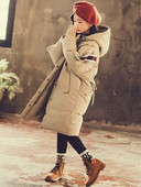 Jachetă căptușită din bumbac Jachetă pentru copii, iarnă 2022, nouă, îngroșată pentru student, din puf de bumbac, pentru fete