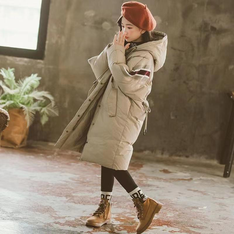 Jachetă căptușită din bumbac Jachetă pentru copii, iarnă 2022, nouă, îngroșată pentru student, din puf de bumbac, pentru fete