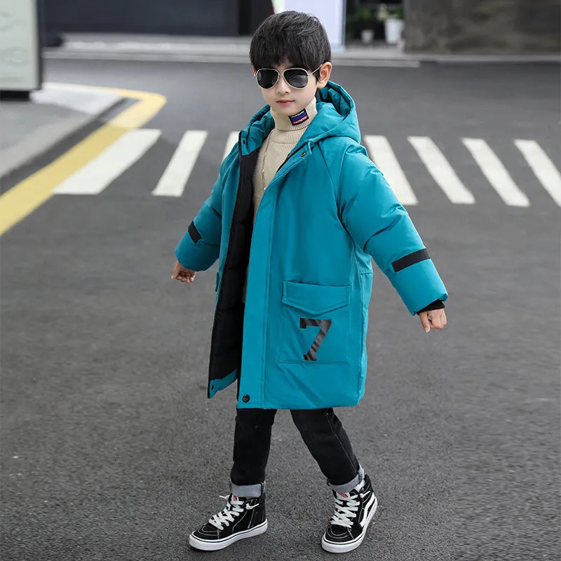 -30 de grade noi haine de iarnă pentru băieți îmbrăcăminte pentru copii jachetă caldă din bumbac haină cu glugă îmbrăcăminte exterioară pentru copii parkas pardesiu