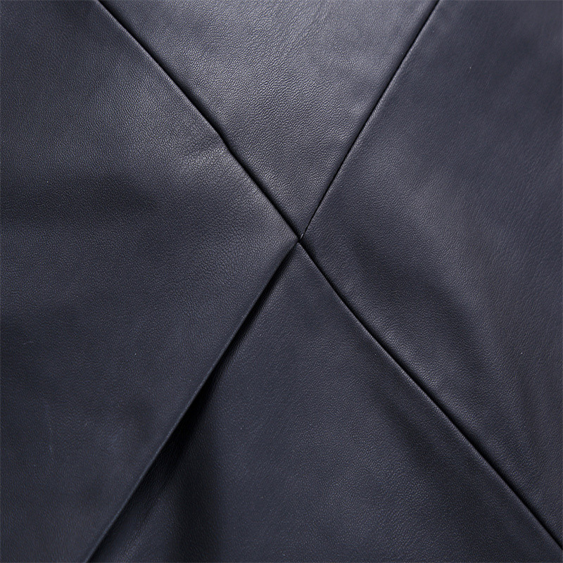 Primăvara și toamna îmbrăcăminte neagră din piele artificială pentru femei la modă largi 2023 jachetă scurtă pentru femei temperament casual