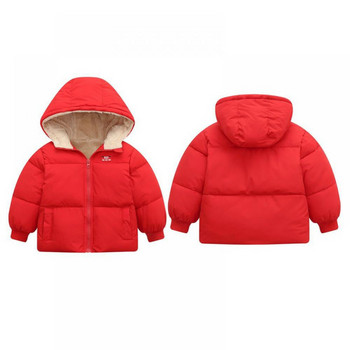 Зимно дете, малко дете, момче, момиче, топло поларено яке с качулка, пухени палта за момчета, размер 14, палто за момче, ски яке за момче, дебело зимно палто