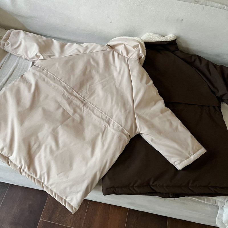 Trenci îngroșat din cașmir lung pentru copii, haină caldă în stil coreean 2023 pentru băieți și fete, haine noi la modă