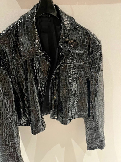 Stil de lux Jachetă scurtă din piele neagră strălucitoare, toamnă, haină răcoroasă, guler mic, tendință