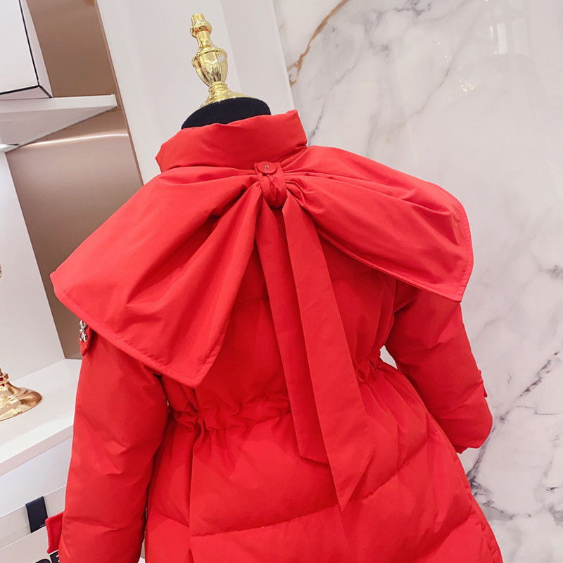2023 paltoane puf fete nou stil lung rochie din bumbac jachetă de modă coreeană copii iarnă căldură parka copii îmbrăcăminte exterioară XMP443