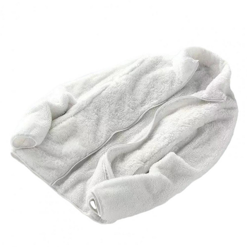 Toamnă iarnă femei bărbați haină de pluș guler cu mânecă lungă jachetă cu fermoar jachetă de blană artificială îngroșată pe două fețe