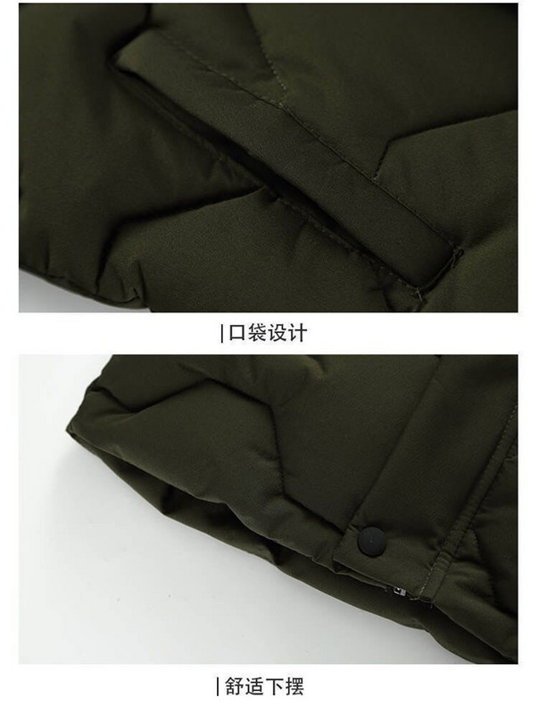 2023 Boys Ziemas Biezs Mētelis Pusaudžu Parka Bērni Plus Samta Siltas Jakas Modes Virsdrēbes ar kapuci Bērnu apģērbi 6-14G