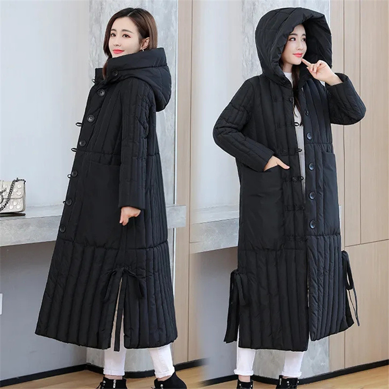 Jachete de iarnă 2023, parkas noi pentru femei, ocazional, groasă, caldă, cu glugă, haină lungă pentru femei, jachetă pufă, parka rezistentă la vânt, îmbrăcăminte pentru femei