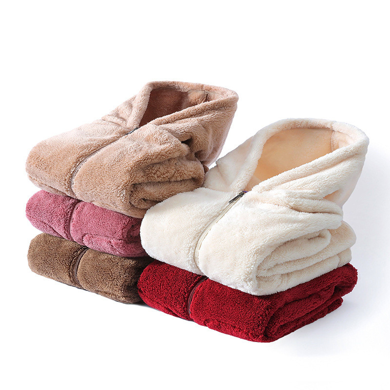 2023 m. rudens moteriškas koralinis aksominis paltas lauke, trumpas striukė su gobtuvu, dvipusis poliarinės vilnos storas, šiltas viršutinis drabužis su užtrauktuku