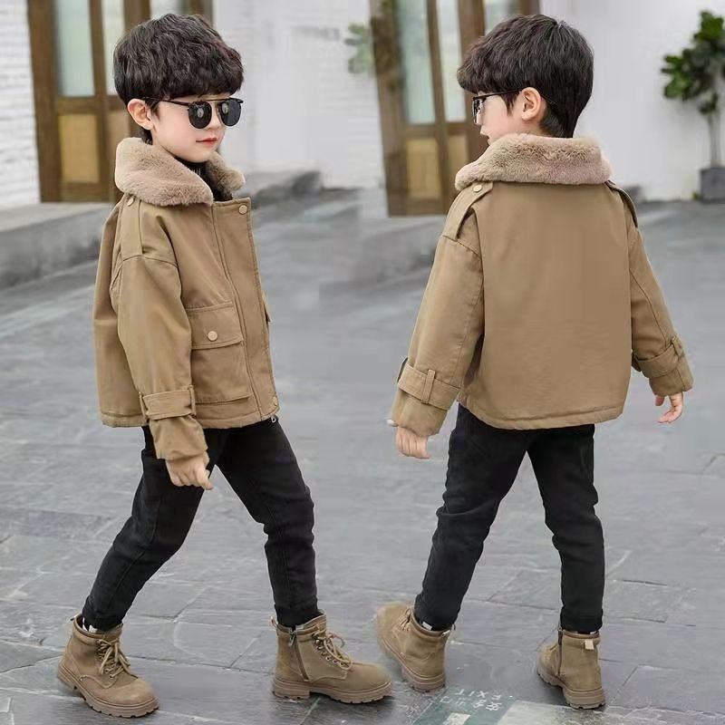 4 6 8 10 12 14 ani jachetă băieți mari toamnă iarnă plus catifea caldă pentru adolescenți jachete pentru copii modă cu fermoar cu glugă cu glugă