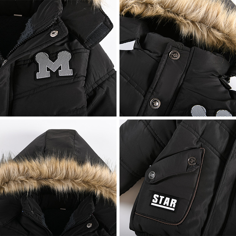 2023 Toamnă Iarnă Jachetă caldă pentru bebeluși băieți, la modă nouă, cu glugă, fermoar, îmbrăcăminte exterioară pentru copii, cadou de zi de naștere, 2, 3, 4 ani, haine pentru copii