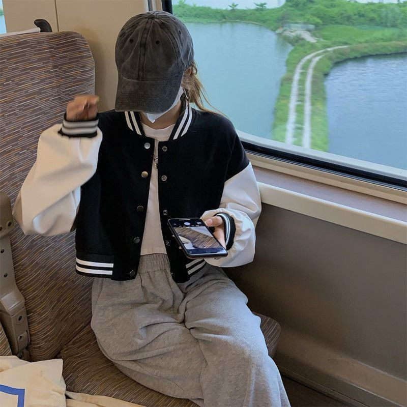 Toamnă Vintage Streetwear Uniforme de Baseball Stil Oversized Femei Mantoane Largi Studente Femei Moda Bomber Jackets