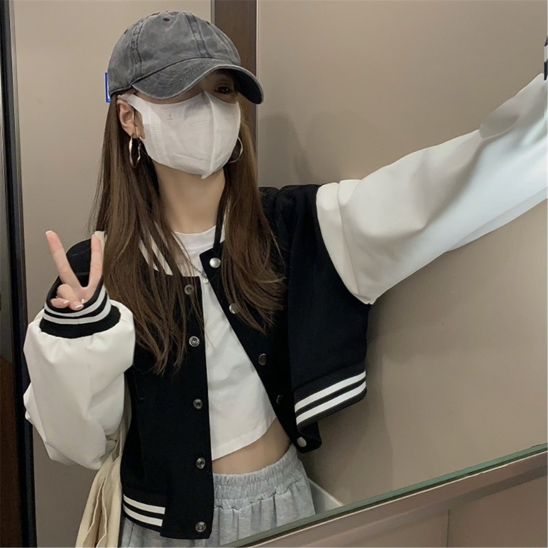 Toamnă Vintage Streetwear Uniforme de Baseball Stil Oversized Femei Mantoane Largi Studente Femei Moda Bomber Jackets