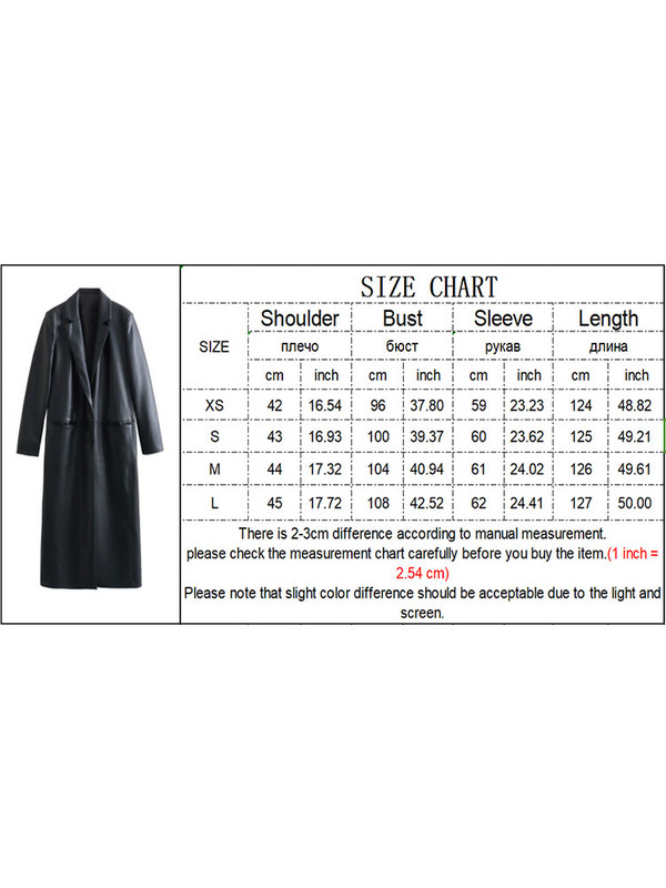 TRAF didelio dydžio juodos dirbtinės odos paltas moterims, 2023 m. senovinis atvartas PU vėjo striukė Madinga moteriška Naujausi ilga viršutiniai drabužiai