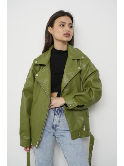 Jachetă din piele artificială pentru femei, ocazional, PU, jachete moto largi, haine de stradă pentru femei, haină supradimensionată, coreeană șic, primăvară nouă