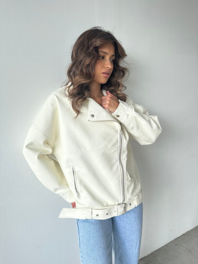 Jachetă din piele artificială pentru femei, ocazional, PU, jachete moto largi, haine de stradă pentru femei, haină supradimensionată, coreeană șic, primăvară nouă