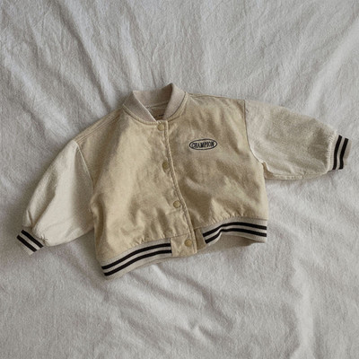 Îmbrăcăminte pentru copii în stil coreean la modă pentru bebeluși costum de baseball haină ocazională jachetă sport nouă