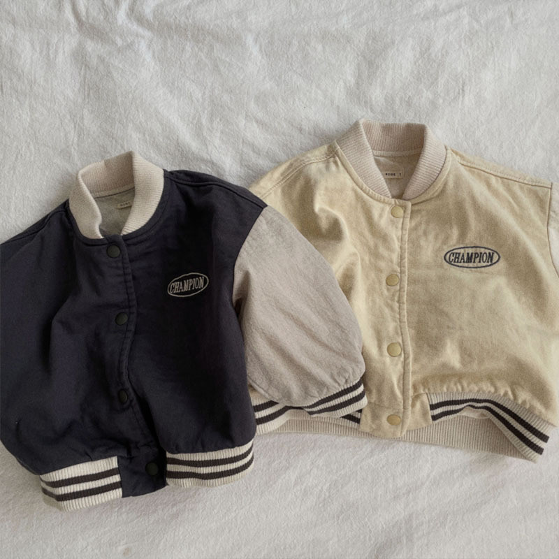 Îmbrăcăminte pentru copii în stil coreean la modă pentru bebeluși costum de baseball haină ocazională jachetă sport nouă