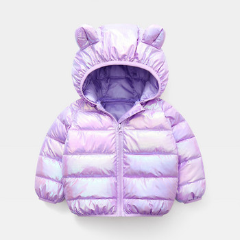 Ветроустойчиво палто Яке за момичета Дебело топло детско палто и яке за малки момчета на открито с качулка