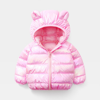 Ветроустойчиво палто Яке за момичета Дебело топло детско палто и яке за малки момчета на открито с качулка