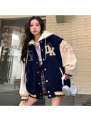 Jachete și paltoane brodate cu litere retro americane pentru femei Y2K Street Hip Hop Trend Baseball Harajuku Jachetă lejeră