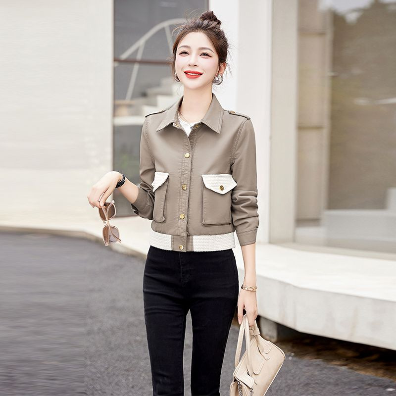 Spojena kožna jakna Epoleta Ženski kožni kaput Ovratnik na ovratnik Kožna odjeća Gornji dijelovi Motociklističke jakne Antilop umjetna koža