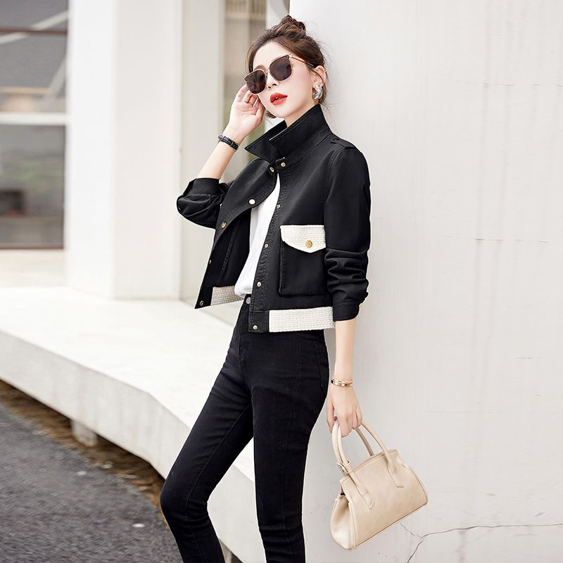 Spojena kožna jakna Epoleta Ženski kožni kaput Ovratnik na ovratnik Kožna odjeća Gornji dijelovi Motociklističke jakne Antilop umjetna koža