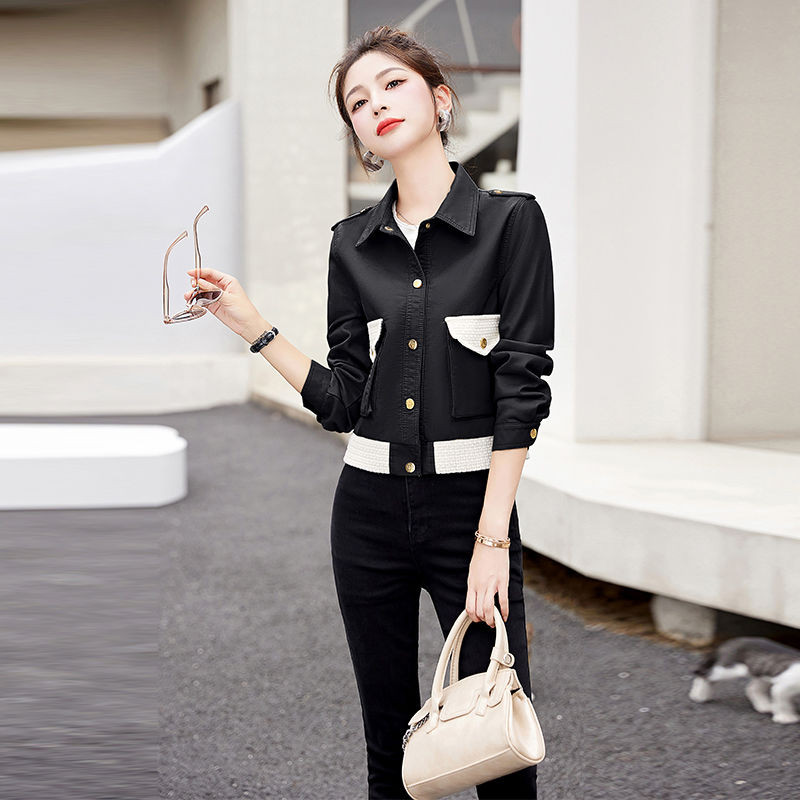 Spojena kožna jakna Epoleta Ženski kožni kaput Ovratnik na ovratnik Kožna odjeća Gornji dijelovi Motociklističke jakne Antilop umjetna koža