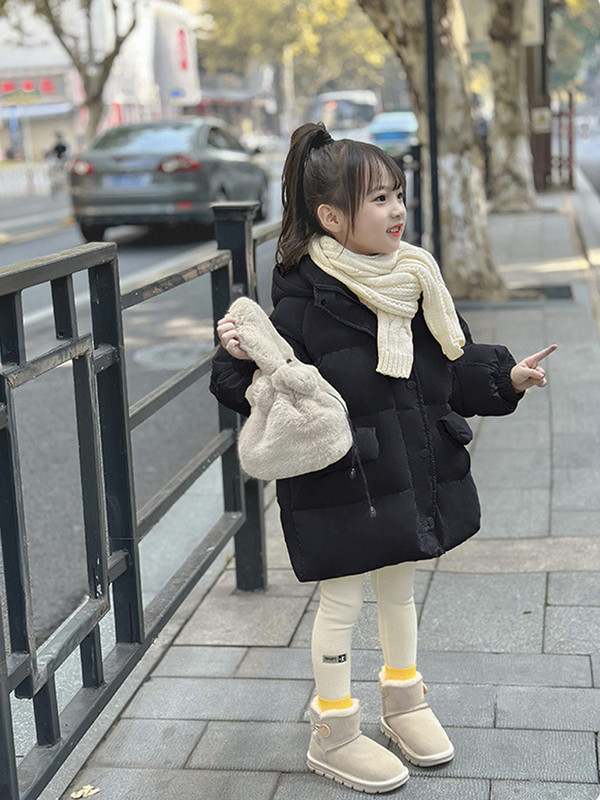 Jachetă caldă de iarnă pentru fete Jachetă prințesă pentru bebeluși Jachetă pentru copii cu glugă Jachetă de vânt Îmbrăcăminte exterioară pentru copii CH20