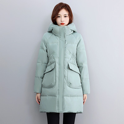 Jachete albe din puf de rață femei, iarnă, paltoane lungi, cu glugă, îmbrăcăminte pentru zăpadă, îmbrăcăminte caldă, îmbrăcăminte de îmbrăcăminte XS-XL YTNMYOP