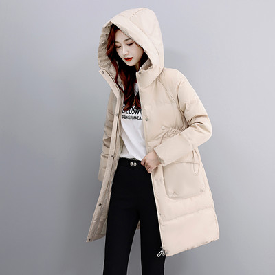 Jachete albe din puf de rață femei, iarnă, paltoane lungi, cu glugă, îmbrăcăminte pentru zăpadă, îmbrăcăminte caldă, îmbrăcăminte de îmbrăcăminte XS-XL YTNMYOP
