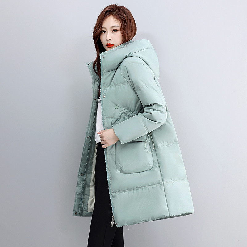 Jachete albe din puf de rață femei, iarnă, paltoane lungi, cu glugă, îmbrăcăminte pentru zăpadă, îmbrăcăminte caldă, îmbrăcăminte de îmbrăcăminte XS-XL YTNMYOP