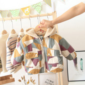 Noi pentru copii, iarnă, îmbrăcăminte caldă, pentru copii, desene animate, jachete de camuflaj, pentru copii, băieți, îmbrăcăminte din bumbac, pentru copii mici, hanorace pentru sugari.