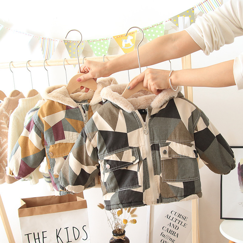 Noi pentru copii, iarnă, îmbrăcăminte caldă, pentru copii, desene animate, jachete de camuflaj, pentru copii, băieți, îmbrăcăminte din bumbac, pentru copii mici, hanorace pentru sugari.