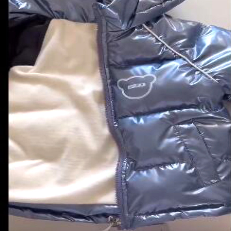 Zimski dodatak Baršunasti topli kaput s kapuljačom Punjač s podebljanim crtežima za dječake i djevojčice od 1 do 7 godina 2023 nova dječja odjeća