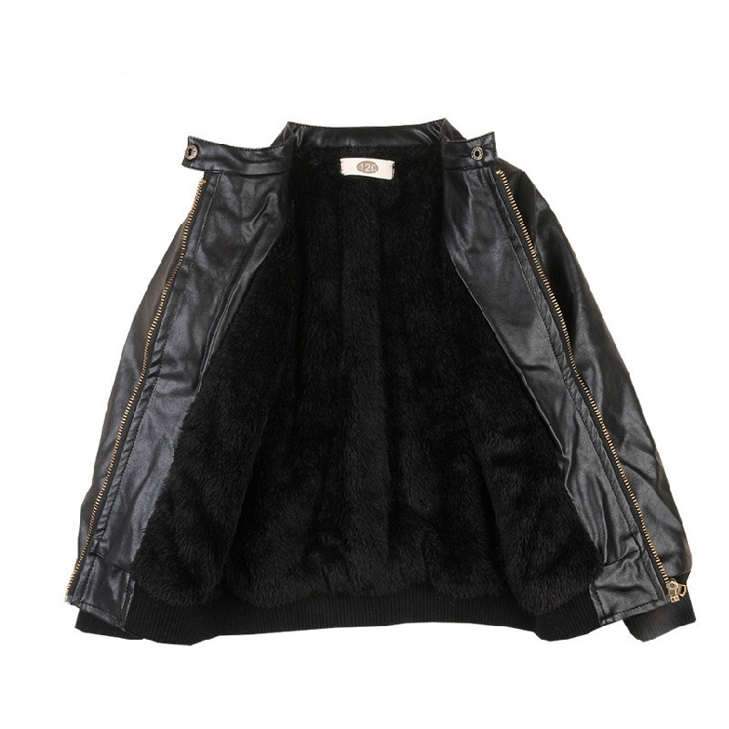 Dječji zimski kaput marke Modni krzneni podstavljeni kožne jakne za djevojčice i dječake Gornja odjeća za djecu Dječja odjeća za 3-15 godina