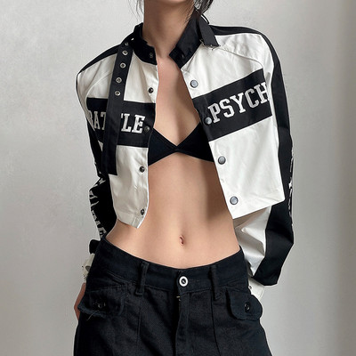 Jachete din piele de motocicletă Jachete bomber din PU Paltoane artificiale femei cu mânecă lungă cu fermoar subțire motor biker Streetwear 2023 nou top de primăvară