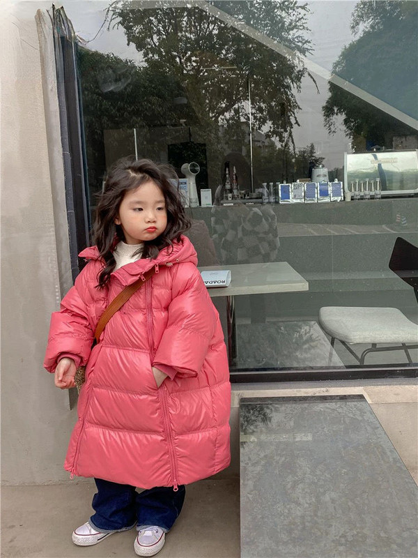 Novi dječji zimski dugi kaputi s kapuljačom Pamučno podstavljeni debeli topli kaput Jakna Dječja ležerna udobna kaputi V68