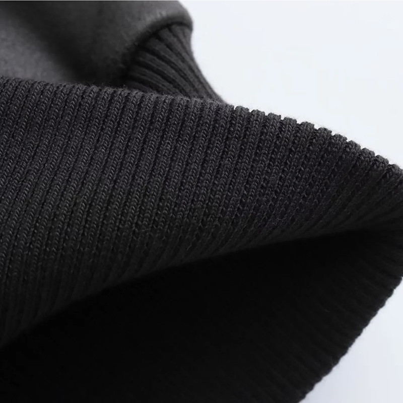 2023 m. rudens moteriškas Pu odinis didelių kišenių striukė Moteriškas laisvalaikio paltas su apykakle ilgomis rankovėmis, skirtas moteriškas paltas su užtrauktuku