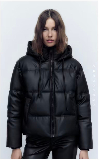 Kožne zimske parke za žene Nova modna deblja topla jakna 2023. Jesenski preveliki kaputi Ženska gornja odjeća