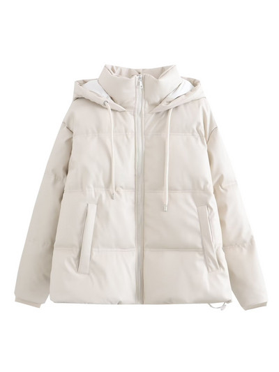 Kožne zimske parke za žene Nova modna deblja topla jakna 2023. Jesenski preveliki kaputi Ženska gornja odjeća