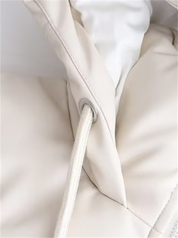 Kožne zimske parke za žene Nova modna deblja topla jakna 2023. Jesenski preveliki kaputi Ženska gornja odjeća