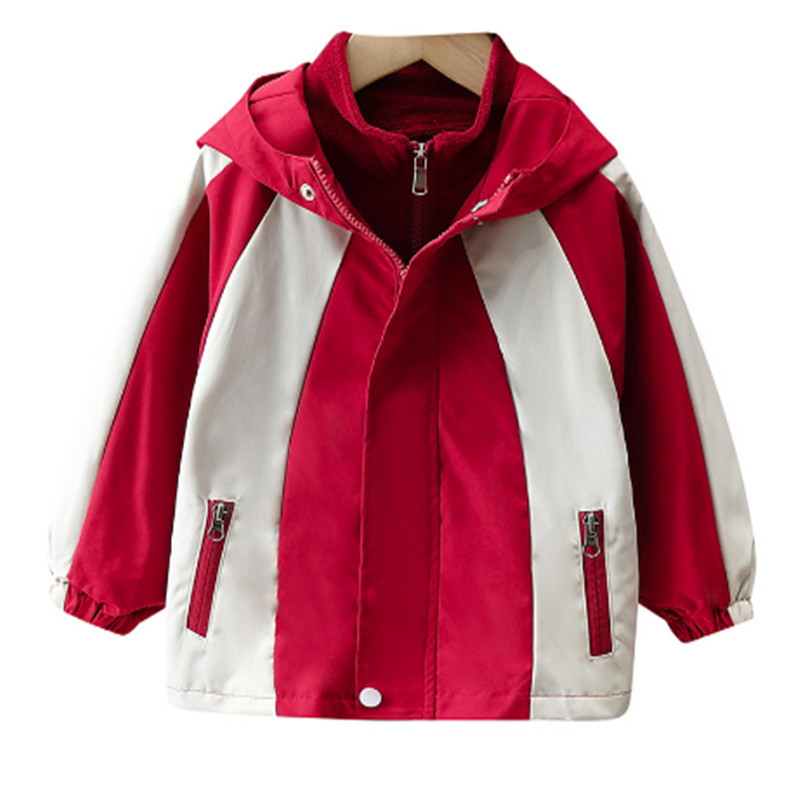 Băieți 2 buc Mantouri Trench iarna Copii Jachete groase din catifea Hanorace Costum pentru fete Imbracaminte 1 - 5 ani Copii Imbracaminte exterioara Top