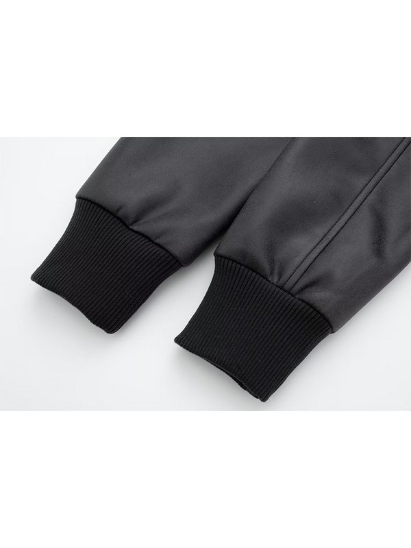 TRAF 2023, nova ženska jakna od PU kože, jakna otporna na vjetar Bomber jakna s punim patentnim zatvaračem, džepovi na preklop, topli kaputi od umjetne kože