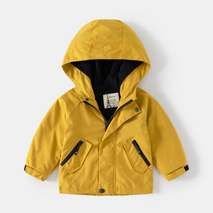 DIMUSI Toamnă Iarnă Copii Paltoane Îmbrăcăminte exterioară pentru băieți Jachete casual jachete de vânt pentru bebeluși Copii Fleece Bomber cald Îmbrăcăminte cu glugă