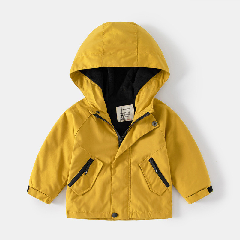 DIMUSI Toamnă Iarnă Copii Paltoane Îmbrăcăminte exterioară pentru băieți Jachete casual jachete de vânt pentru bebeluși Copii Fleece Bomber cald Îmbrăcăminte cu glugă