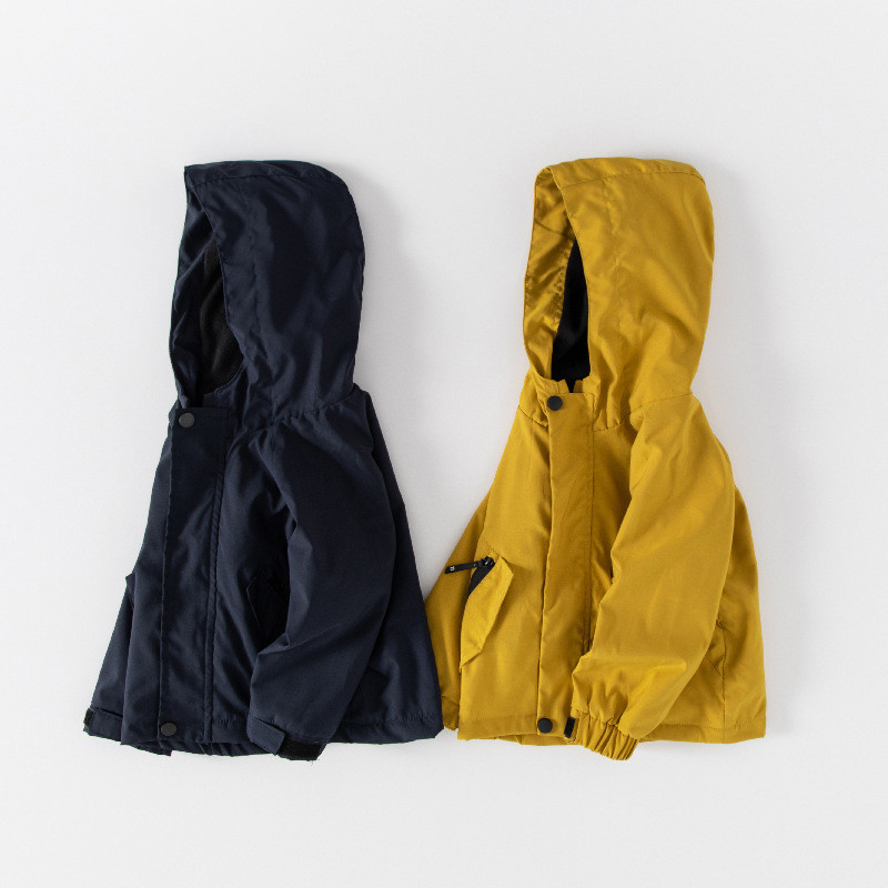 DIMUSI Toamnă Iarnă Copii Paltoane Îmbrăcăminte exterioară pentru băieți Jachete casual jachete de vânt pentru bebeluși Copii Fleece Bomber cald Îmbrăcăminte cu glugă