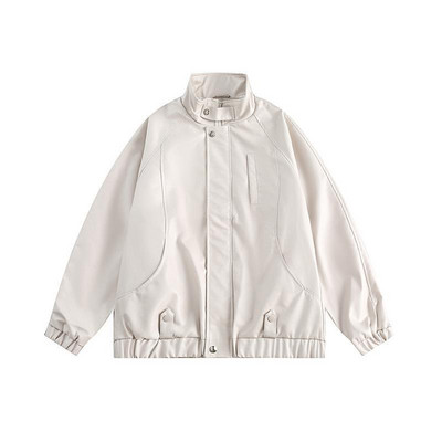 Novo2023 Ženska klasična jakna od umjetne kože Ženske motociklističke jakne Jesen Zima Ženski široki ležerni kožni kaput s patentnim zatvaračem