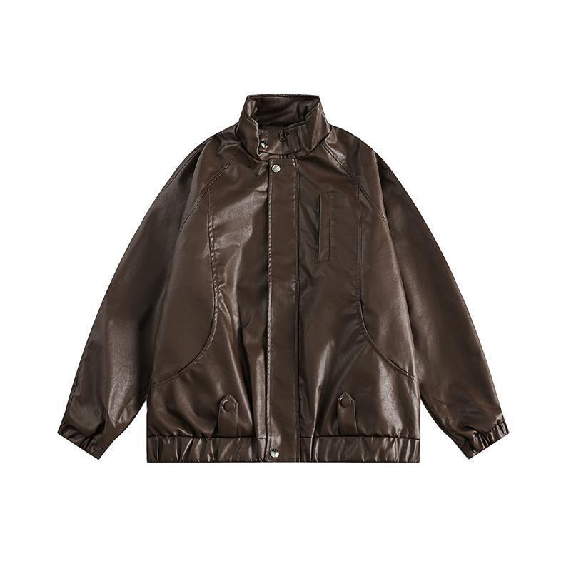 Novo2023 Ženska klasična jakna od umjetne kože Ženske motociklističke jakne Jesen Zima Ženski široki ležerni kožni kaput s patentnim zatvaračem