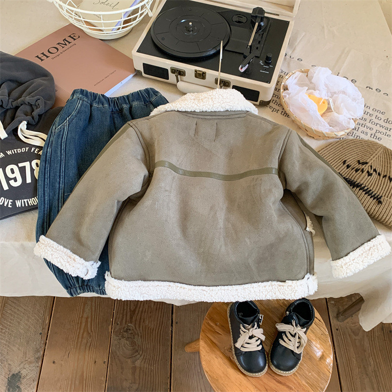 Žiemos Vaikai Parkas Mados kratinys spalvos berniukams paltai kailiniai pamušalas storesnis šiltas atvartas apykakle striukė