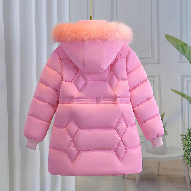2023 Zimska jakna za djevojčice Kaput Modni krzneni ovratnik s kapuljačom Vodootporna gornja odjeća za djecu Odjeća 5-14 godina Tinejdžeri Dječja parka